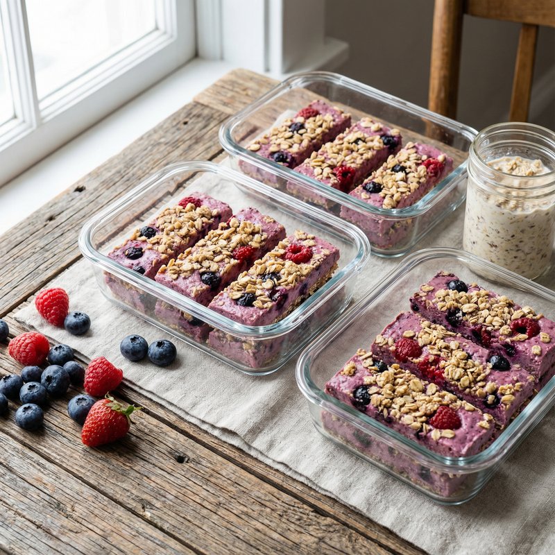 Meal Prep Berry Breakfast Bars