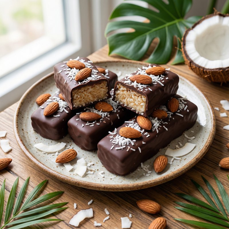 Vegan Almond Joy Protein Bars