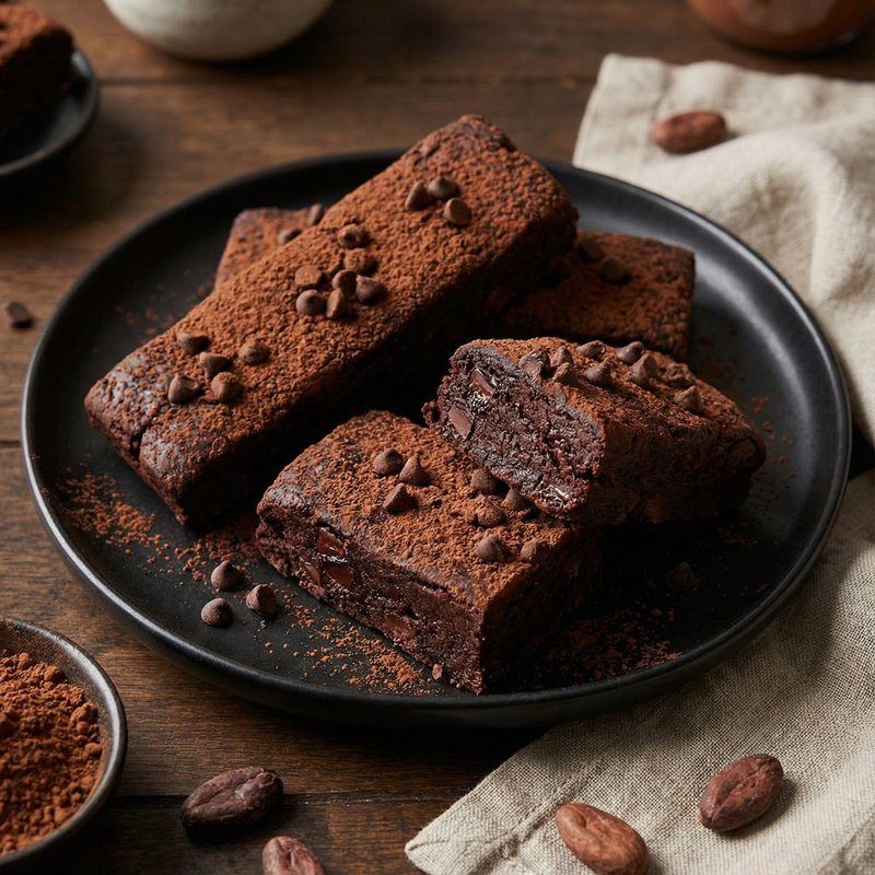 Vegan Double Chocolate Protein Bars